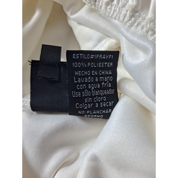 Love Tease Women's White Polyester Sequin Top‎ Sleeveless Mini Dress Size 13 - Picture 5 of 5